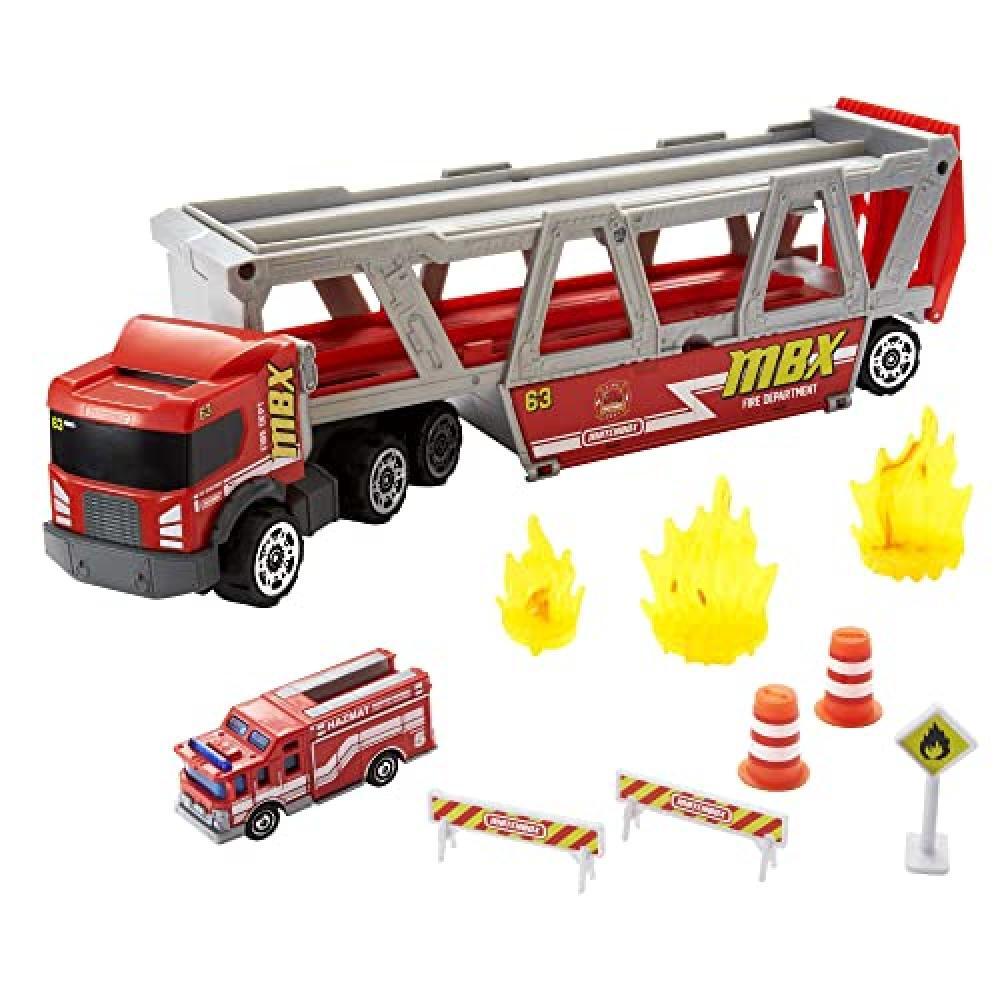 Matchbox - Camion dei Pompieri, Playset con 1 Veicolo a Tema Antincendio con una