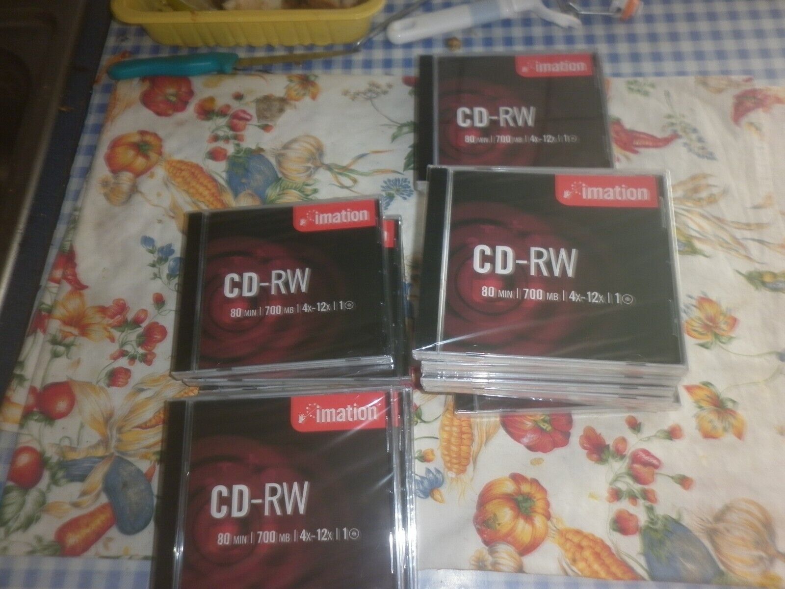Lotto CD-RW 700MB Imation. - 18 PEZZI- BLOCCO-STOCK- NUOVI- CELLOPHANATI