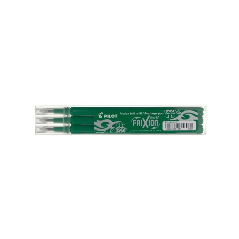 Refill per penna a sfera cancellabile Frixion Ball PILOT - VERDE - 0.7 mm (3 Pz)