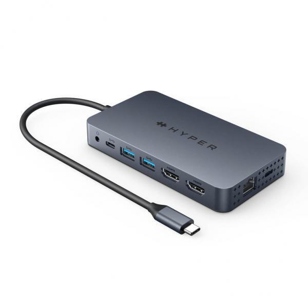 Targus HyperDrive USB tipo-C Blu (HYPER HYPERDRIVE DUEL HDMI 10-I - )