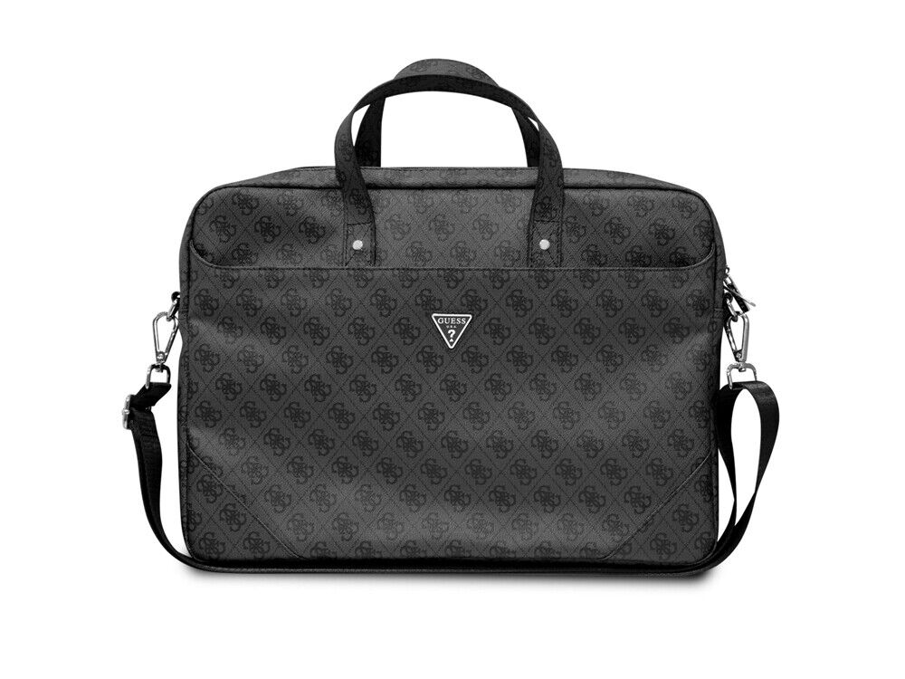 Guess, Borsa porta PC per computer portatile 16'' Hot Stamp, Nero