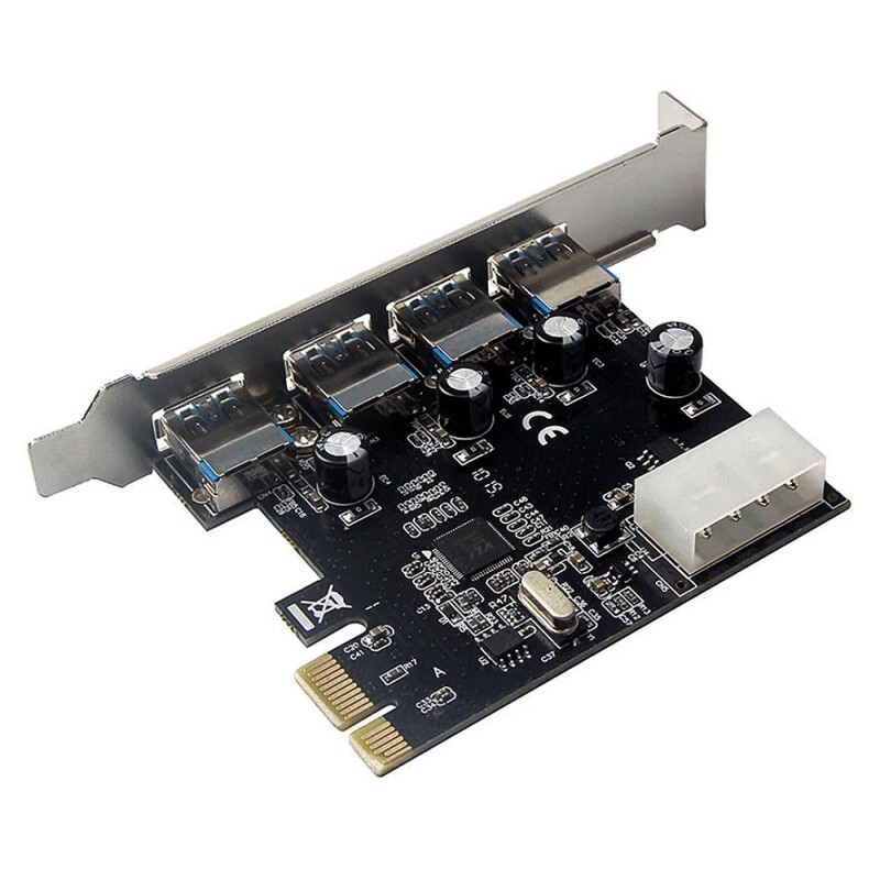 Pci-e Pcie To 4 Ports Usb 3.0 Hub Pci-express Card Expansion Card Adapter_