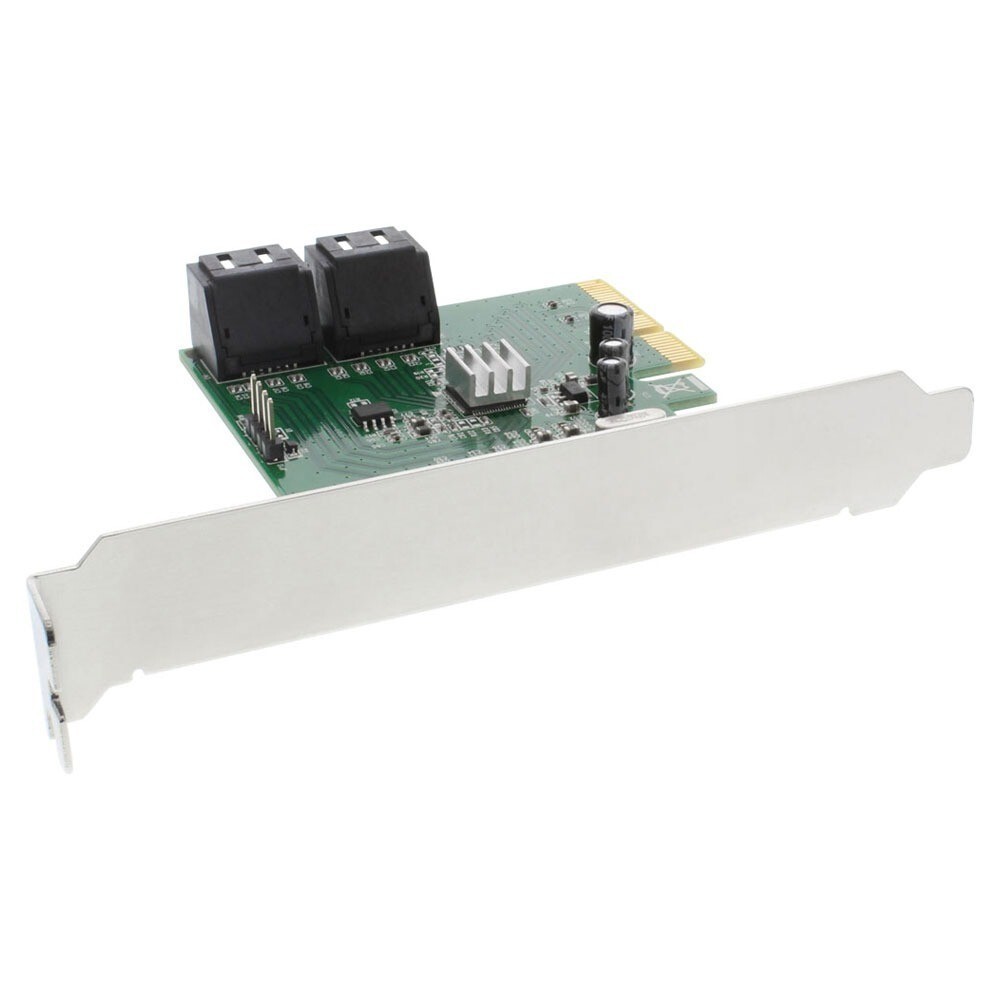 InLine Scheda controller HDD, 4x SATA 6Gb/s, RAID 0,1,10,JBOD, 4x SATA, PCIe 2.0