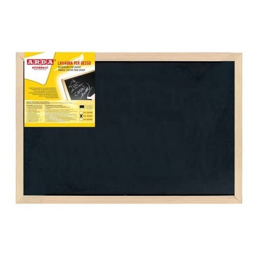 Lavagna in ardesia artificiale e cornice in legno Arda 40x60 cm - 872