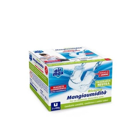 Air Max Ricarica tab  Magnete Mangiaumidità Neutra 2x450g - D0012