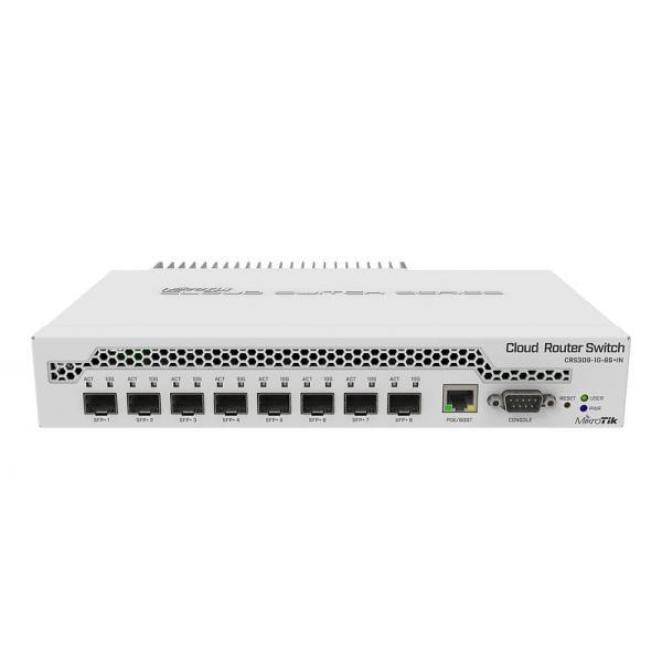 Mikrotik CRS309-1G-8S+ Gestito Gigabit Ethernet (10/100/1000) Bianco Supporto Po