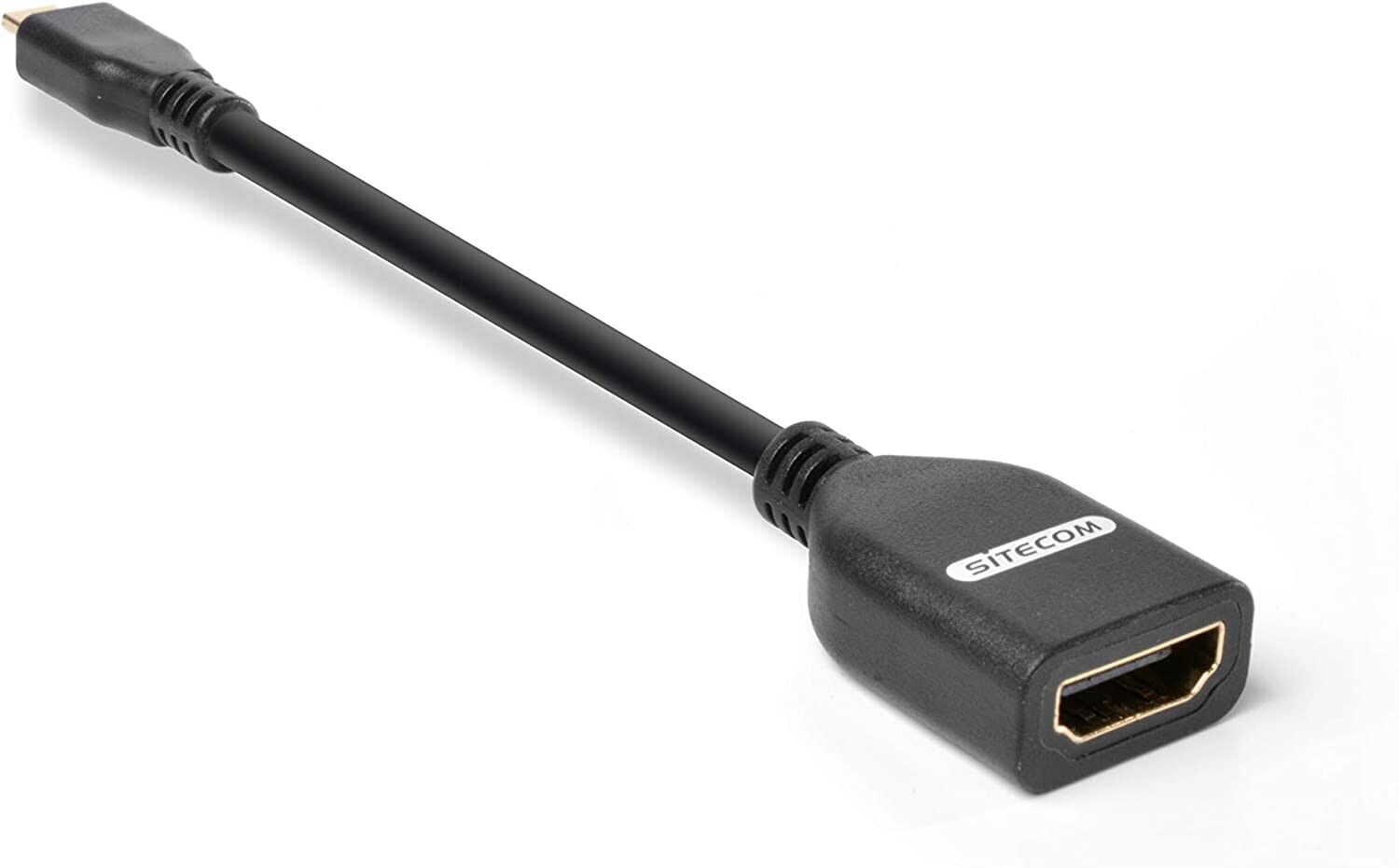 Sitecom CN-356 Adattatore da Micro-HDMI a HDMI, Nero/Antracite