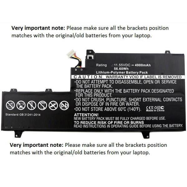 CoreParts MBXHP-BA0141 ricambio per laptop Batteria (Laptop Battery for HP 57Wh
