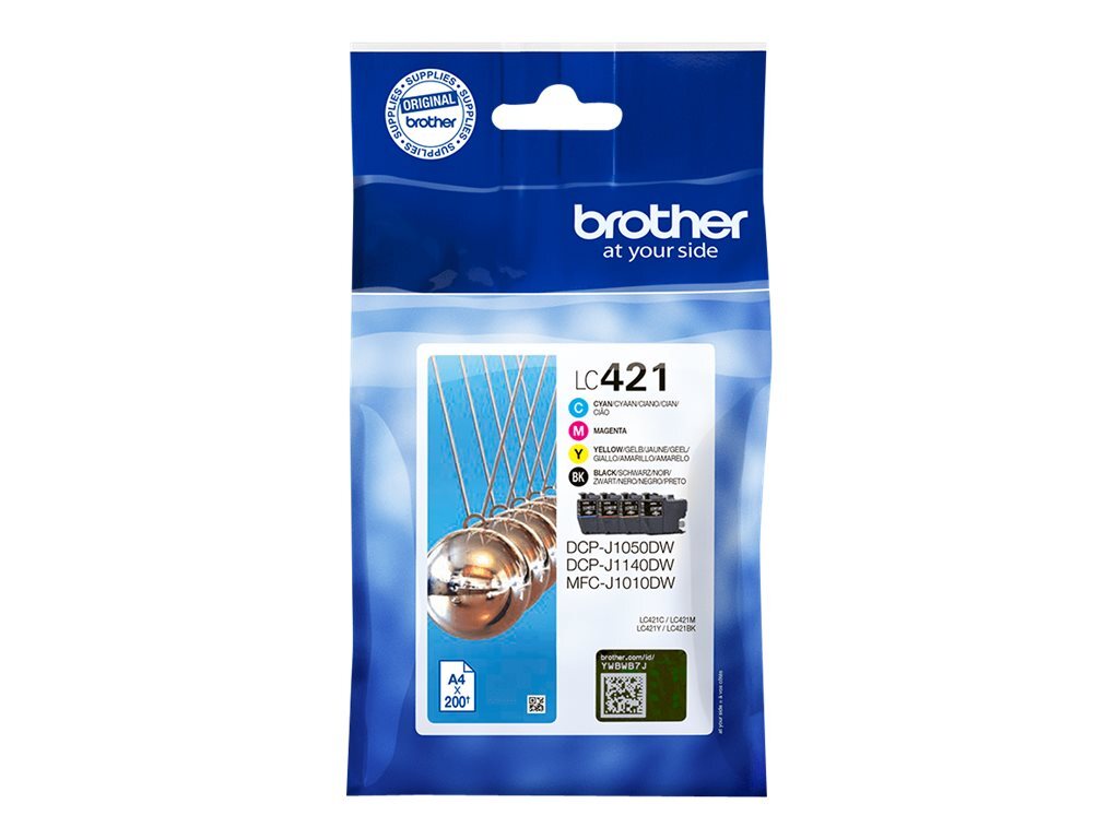 Brother LC421VALDR 200 pagine 600 pagine 4 pz Confezione LC421VALDR