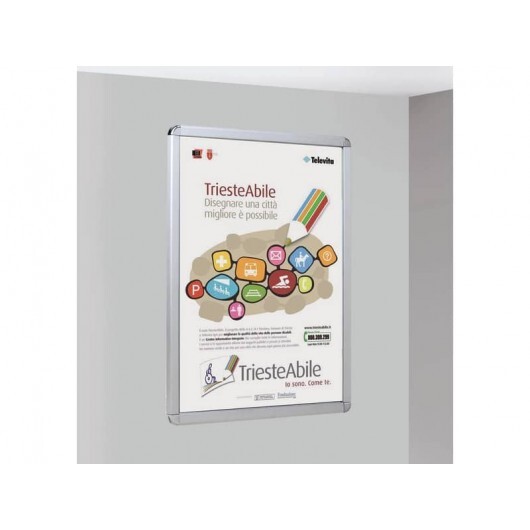 Cornice a scatto TECNOSTYL A3 in alluminio 33x1x46 cm con tasselli per fissaggio