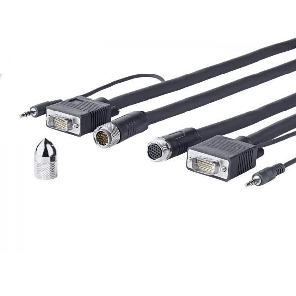 Vivolink Provgascw10 Cavo Vga 10 M Vga [D-Sub] Nero (pro Vga + Audio Cross Wall
