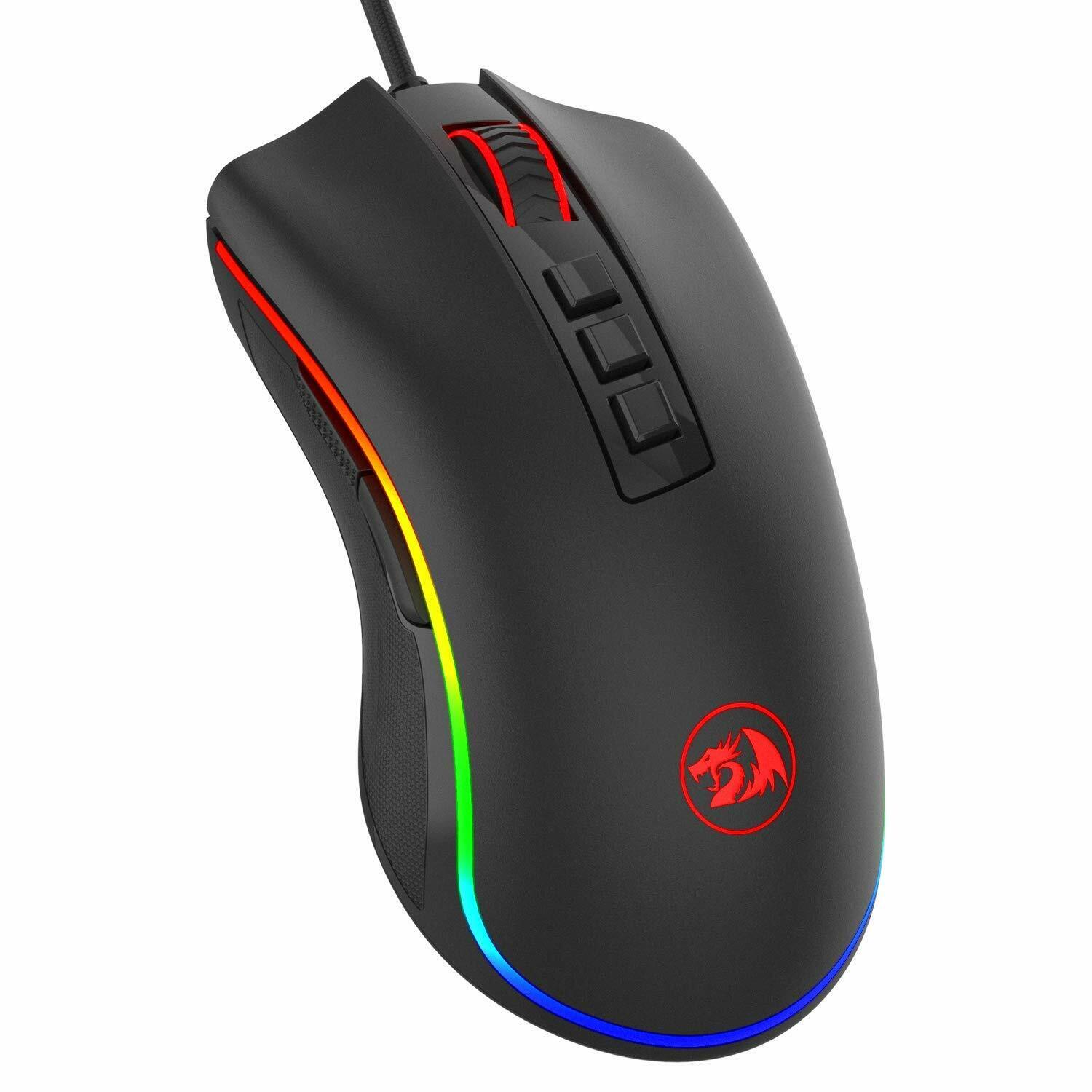Redragon Mouse Gaming, M711 RGB Gaming Mouse da Gioco USB Ottico, Alta (r1j)