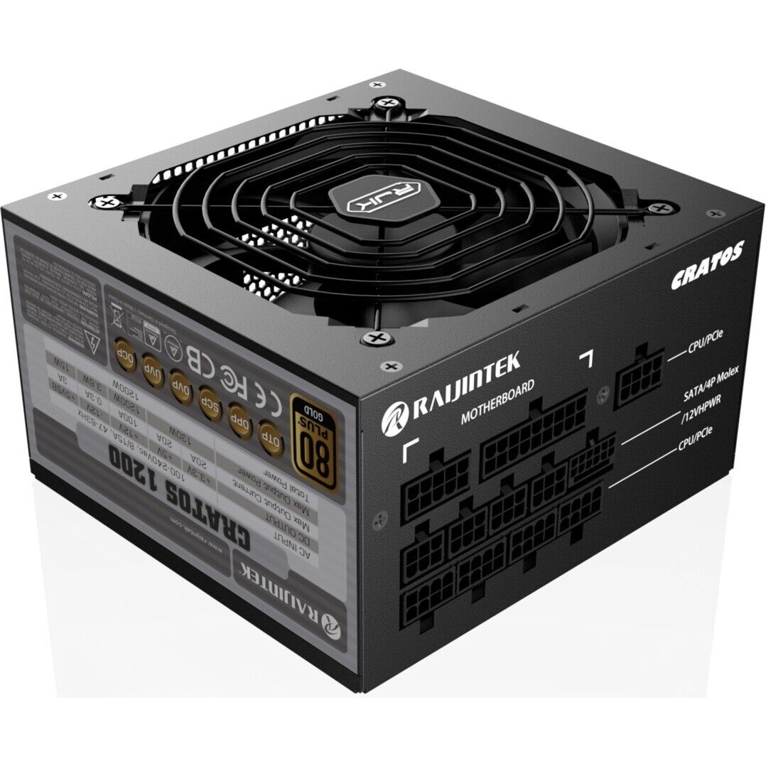 CRATOS 1000 BLACK (schwarz, Kabel-Management, 1000 Watt)
