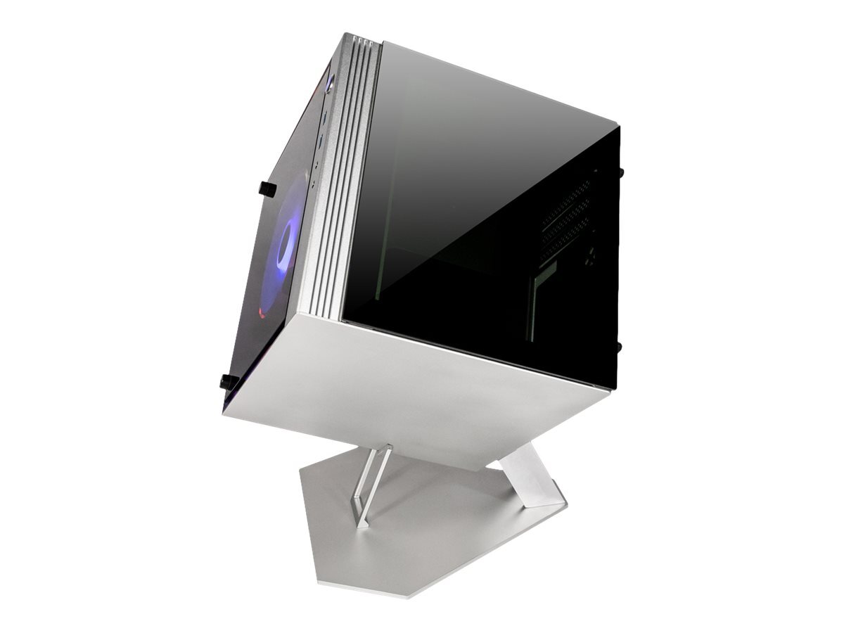 AZZA CUBE MINI 805 Cubo PC Argento Mini-ATX Alluminio Vetro temperato CSAZ-805