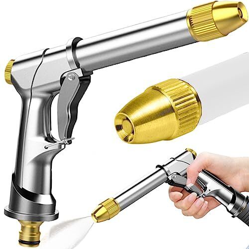 Retoo Schlauchspritze Garten, Aluminium Hochdruck Gartenbrause, (l9e)