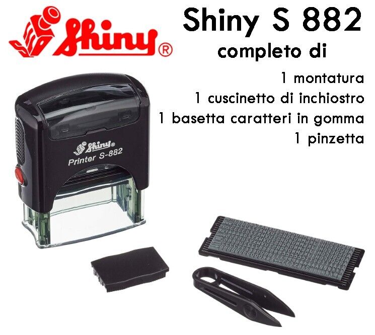 Timbro Componibile Shiny S-882, 38X14 mm autoinchiostrante D-I-Y Set Printer