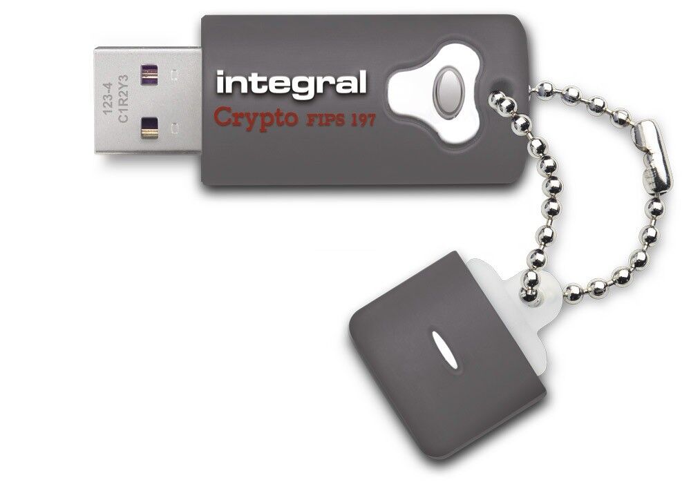 32GB Integral Crypto Drive FIPS 197 crittografati USB 3.0 FlashDrive 256 bit AES