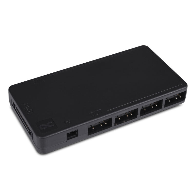 Alphacool Core 11x 3-Pin DRGB Splitter nero Accessori radiatore / 25669