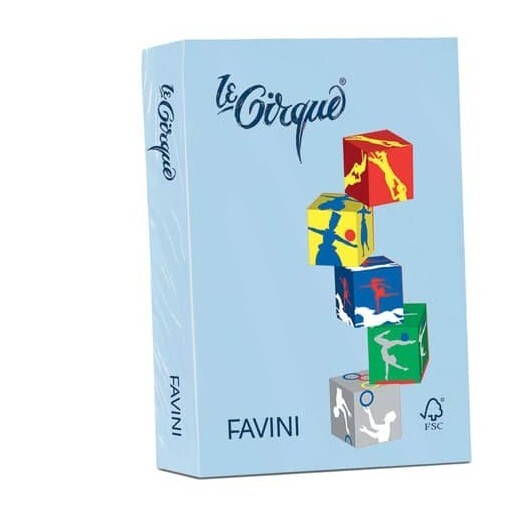 Carta colorata Favini Le Cirque A4 160 g/m² colori tenui - risma da 250 fogli az