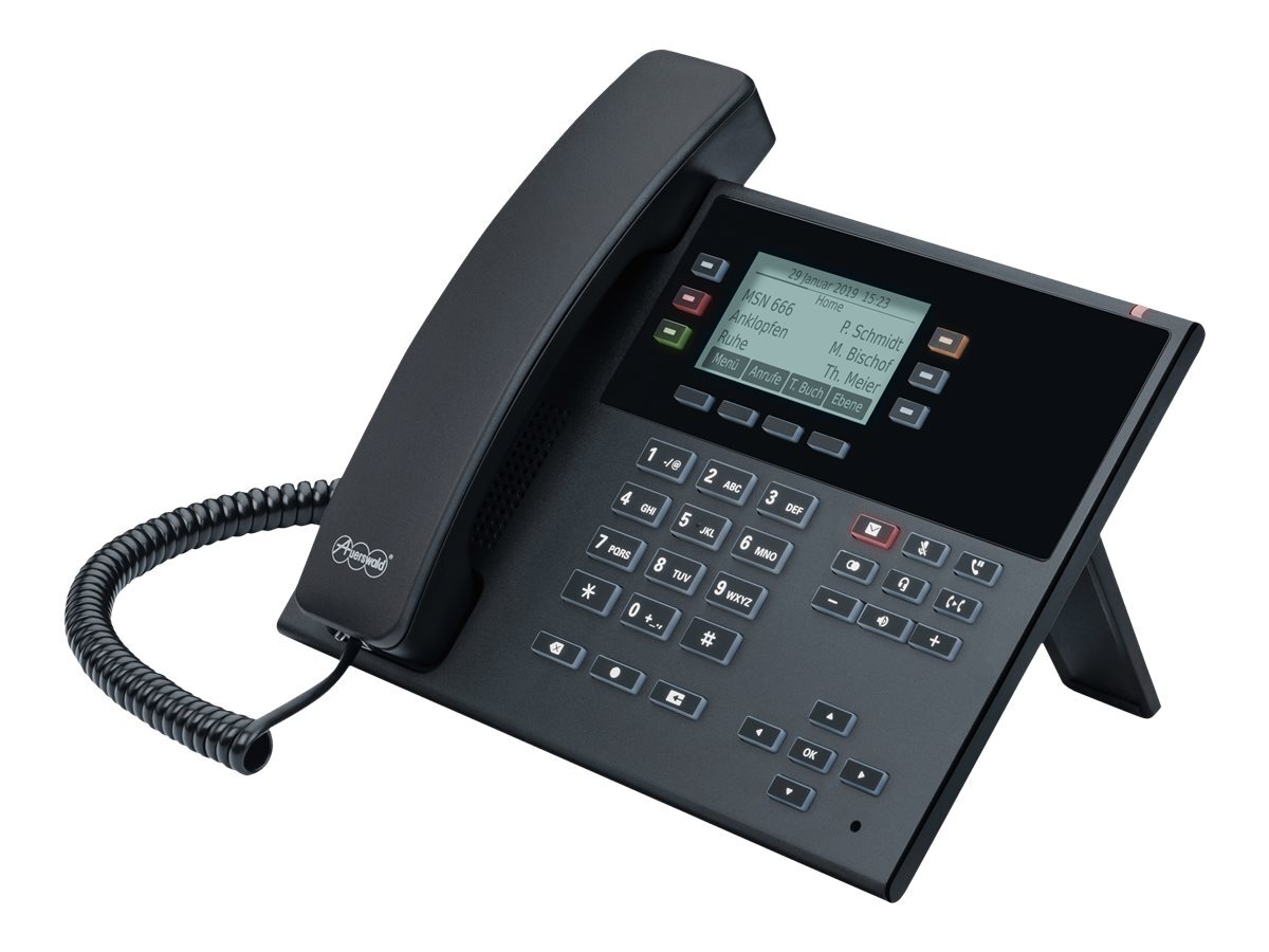 Auerswald COMfortel D-110 IP Phone Nero Cornetta cablata Plastica 90277
