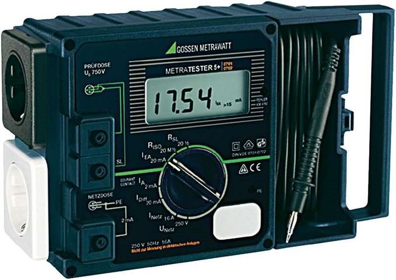 GOSSEN METRAWATT METRATESTER 5+ VDE-Prüfgerät DIN VDE 0701 Teil 1 - 240, DIN VDE