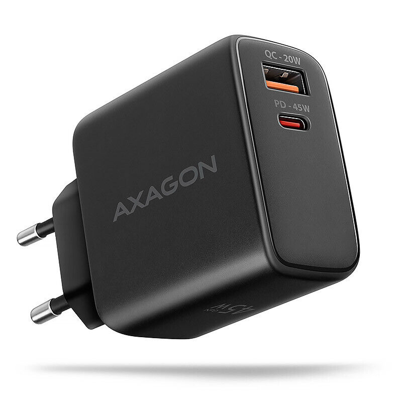 AXAGON ACU-PQ45 QC 3.0, 4.0/AFC/FCP/PPS/PD, 45W, nero Netzladegerät ACU-PQ45