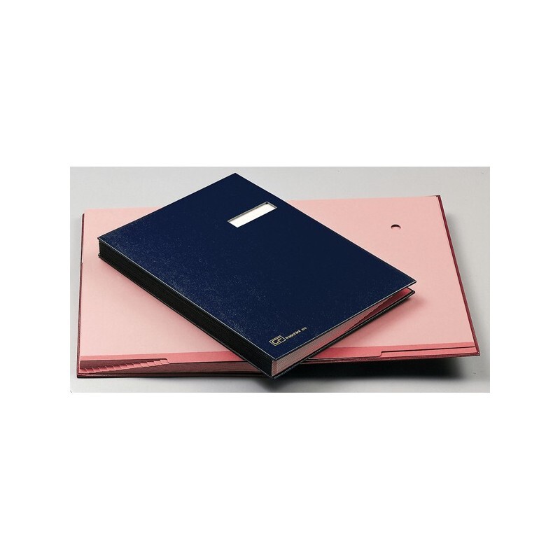 Libro Firma 14 Pagine BLU 24x34 cm. FRASCHINI 614-E con robusta copertina