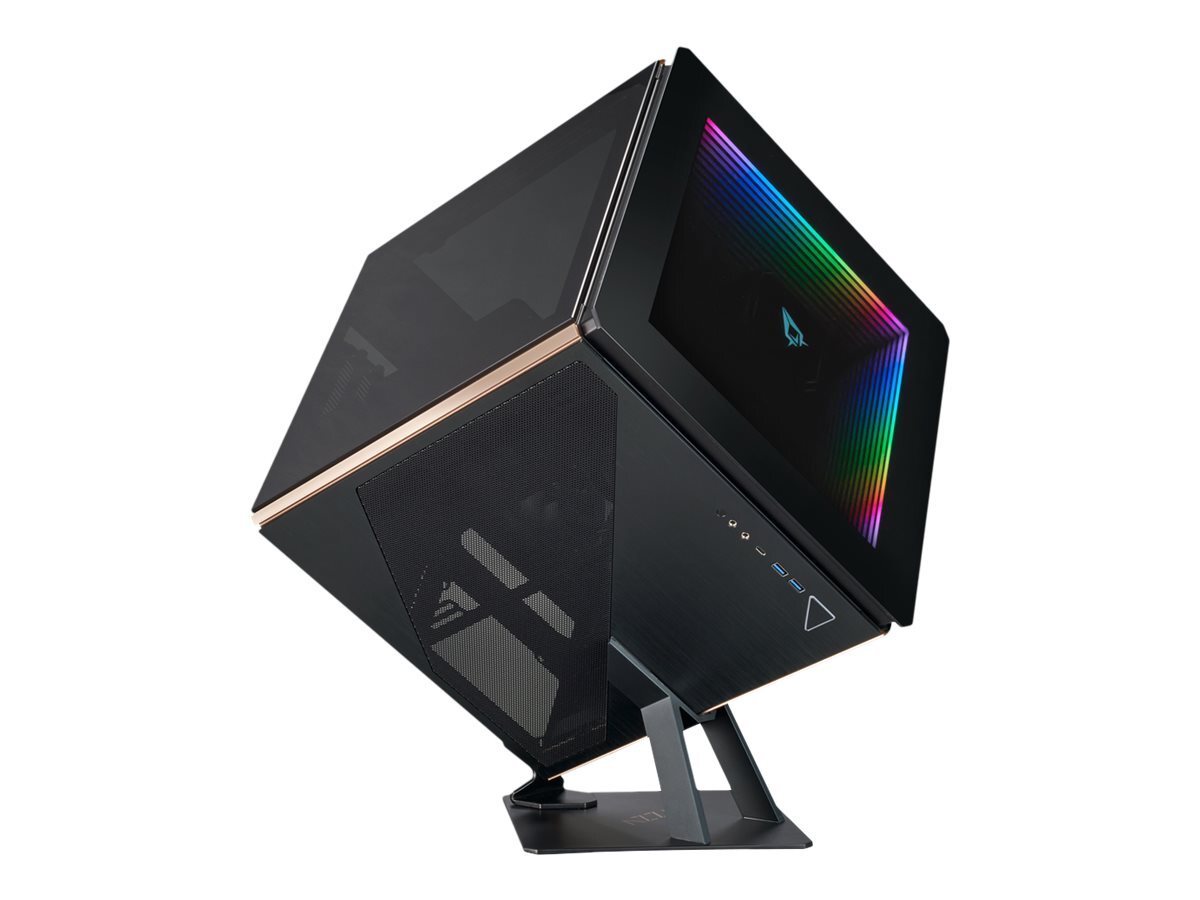 AZZA Regis Cubo PC Nero Oro Grigio ATX micro ATX Mini-ITX Alluminio CSAZ-902