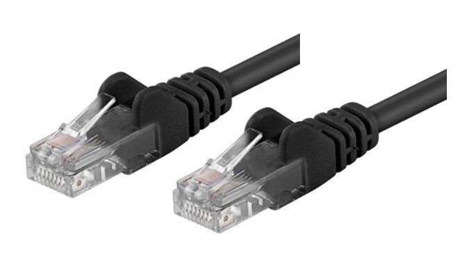 OEM Cavo di rete Patch CCA Cat. 5e Nero UTP 3 m Bulk