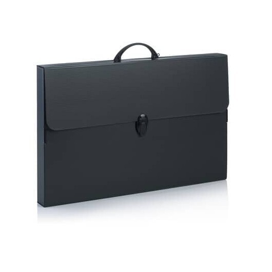 Valigetta in plastica Favorit Every Line Total Black 36,5x56,5x5,5 cm 100501083