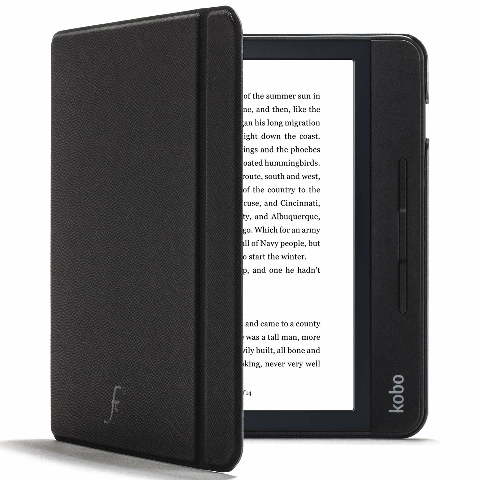 FC Cover per Kobo Libra H2O - Leggera Custodia Kobo Libra H2O - Nero - (e6b)
