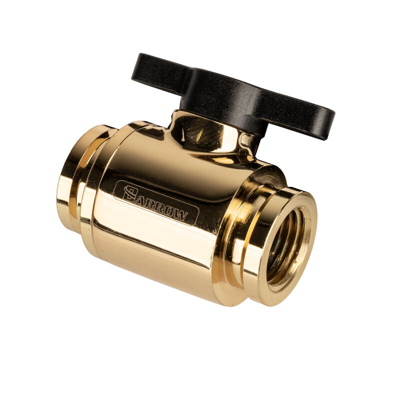 BarrowCH Ball Valve 10mm G1/4 Zoll Kugelhahn gold nero Altri Tipo TLQFS-V1 GO B