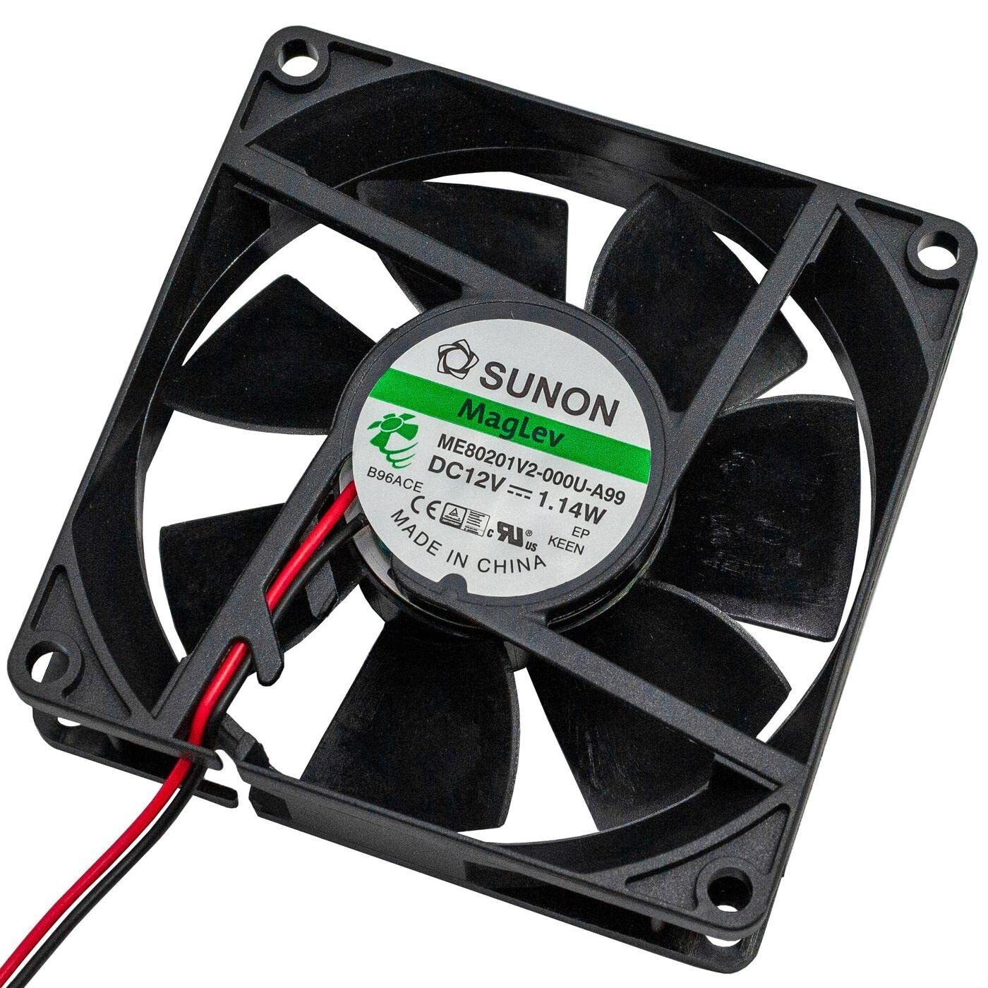 Ventilatore 12 V DC 114 W 80 x 80 x 20 mm 56 m³/h 3000 U/min 56 m³/h Sunon ME...