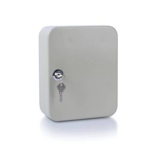 Cassetta portachiavi in metallo da 20 posti Donau - grigio - 200x160x80 mm 52410