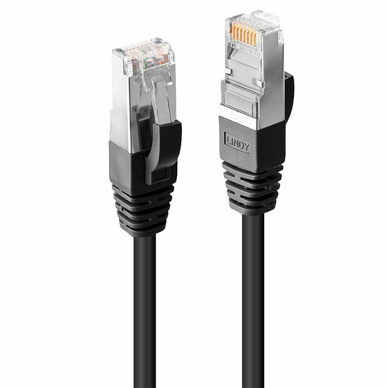 Lindy 45601 Cavo di Rete Cat.6 S/FTP LSZH Nero, 0.5m