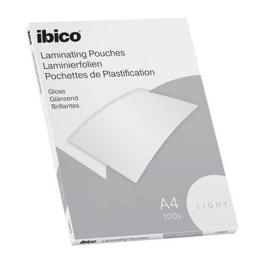 Pouches per plastificatrici IBICO BASICS light 75 mic - conf.100 pezzi Ibico A4