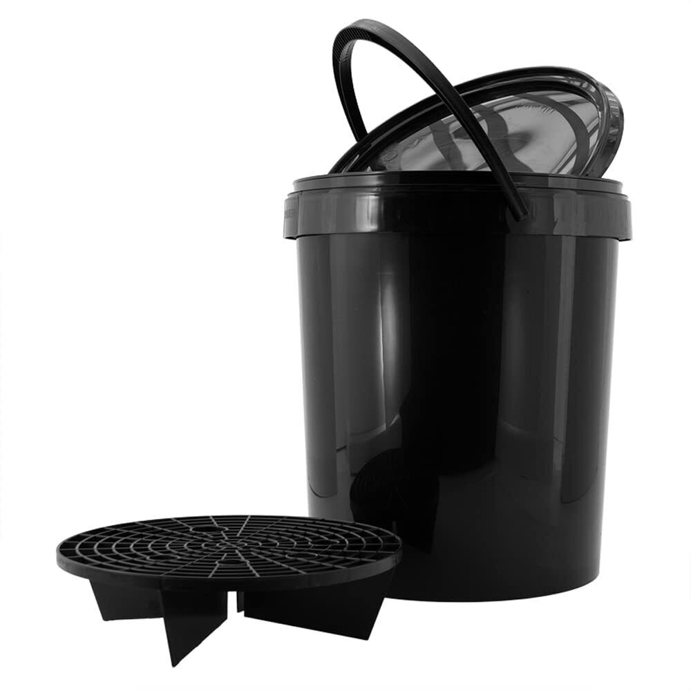 AUTO-STYLE Secchio autolavaggio 15L Nero + Coperchio + Grit Guard (S3m)