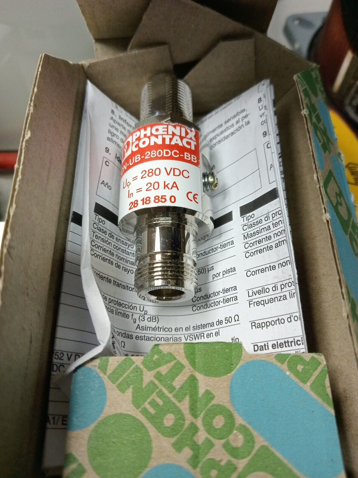 Phoenix Contact 2818850   CN-UB-280DC-BB Presa protezione sovratensioni