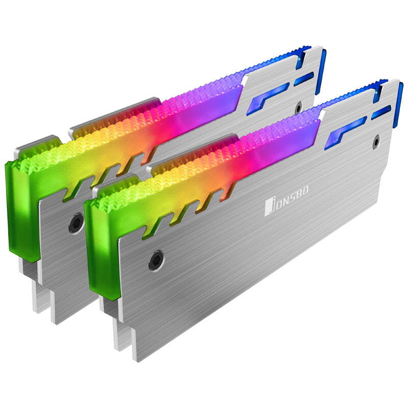 Jonsbo NC-3 ARGB Heatsink/Radiatior Argento Raffreddamento RAM NC-3 ARGBX2