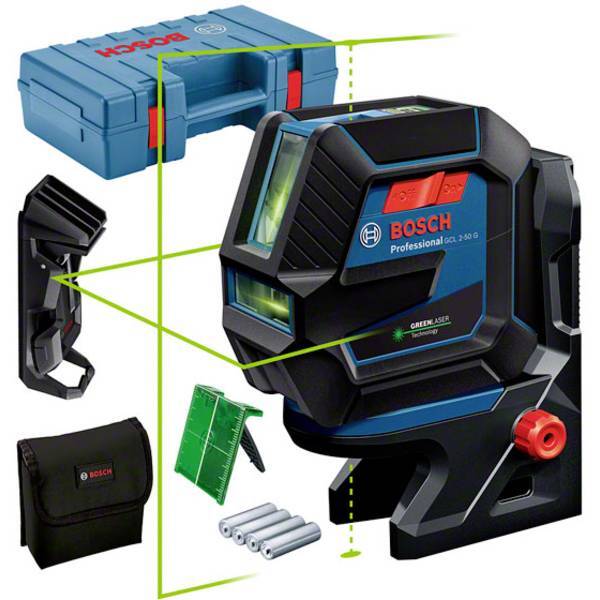 Bosch Professional 0601066M02  GCL 2-50 G Laser combinato punti e linee incl. cu