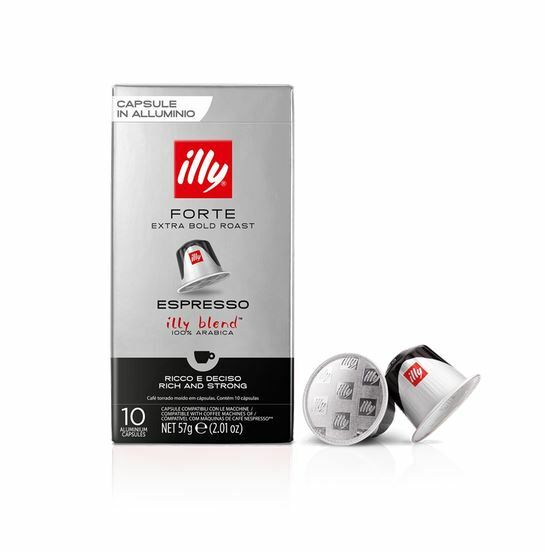 Illy n. 10 capsule caffè espresso FORTE compatibili macchine Nespresso