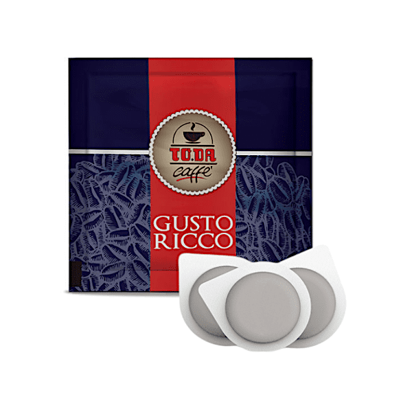 N.150 Cialde Filtro Carta ESE 44 ToDa Caffè Miscela Gusto Ricco