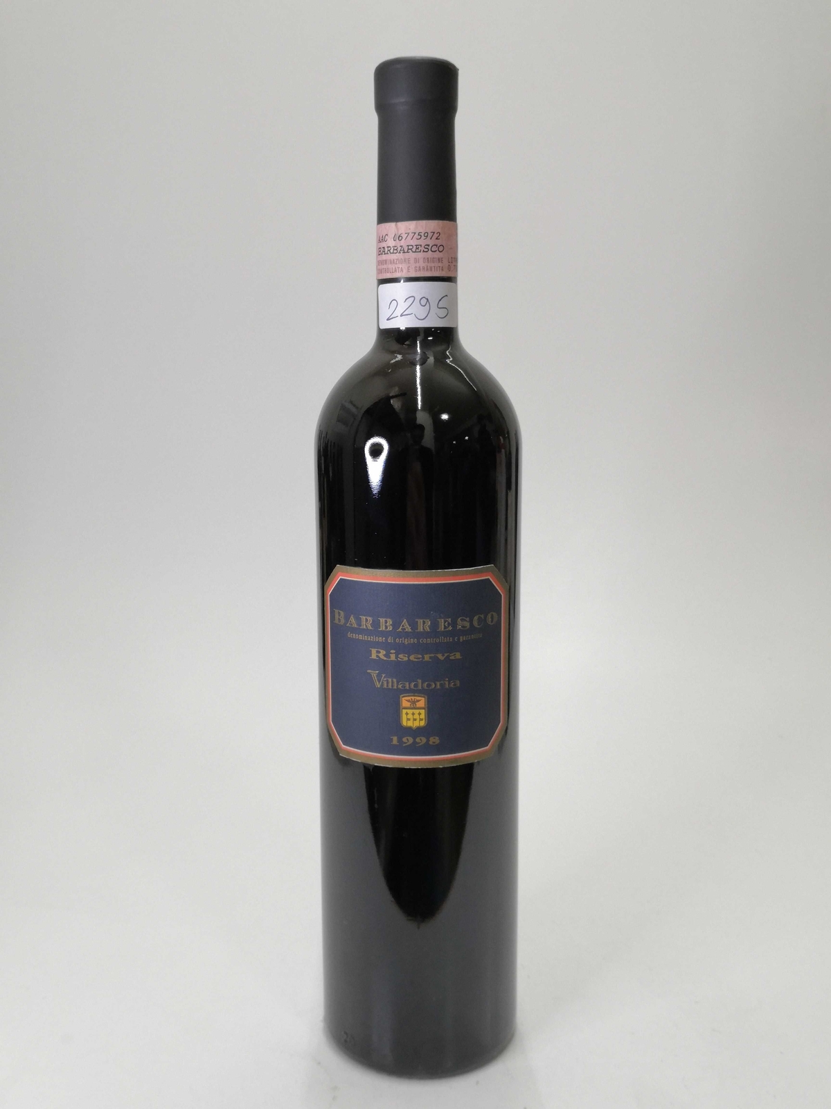 Vintage Bottle - Villadoria Barbaresco Riserva DOCG 1998 0,75 lt. - COD. 2295