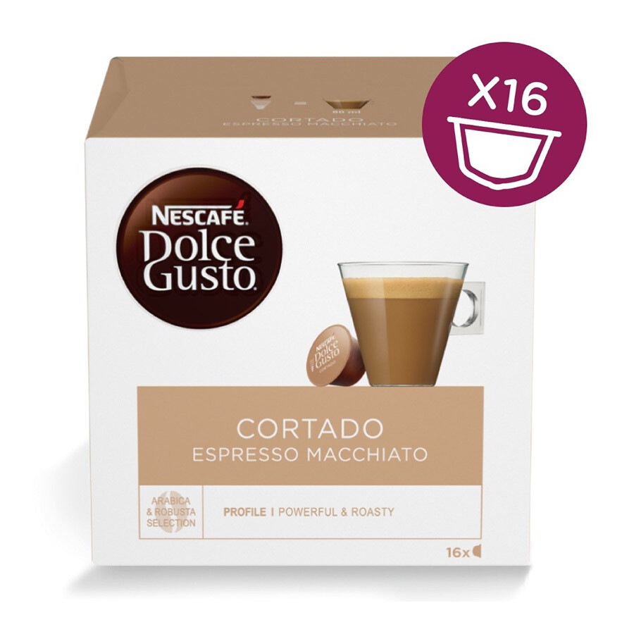 Nescafè Dolce Gusto - gusto cortado espresso macchiato - confezione 16 capsule