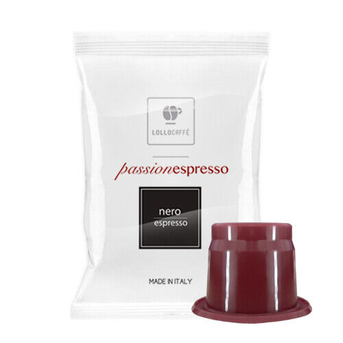 300 Cialde Capsule Lollo Caffe Comaptibile Nespresso Miscela Nera Passionespress