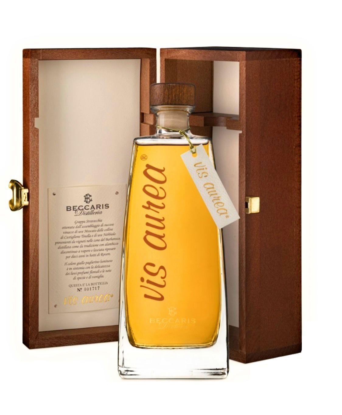 Beccaris - "Linea Novecento" Grappa di Moscato e Barbaresco "Vis Aurea" 0,70 lt.
