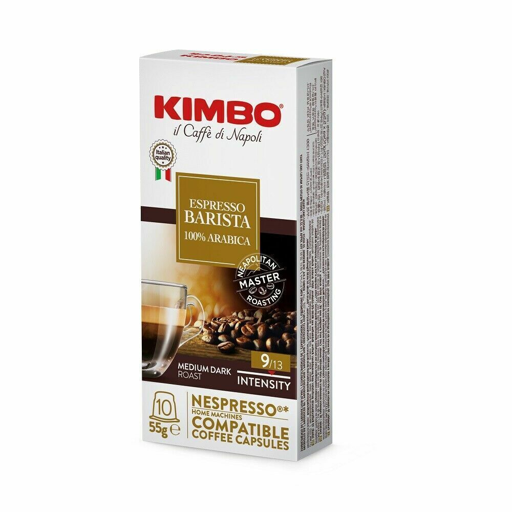 100 CAPSULE CAFFE' COMPATIBILI NESPRESSO KIMBO 100% ARABICA ESPRESSO BARISTA