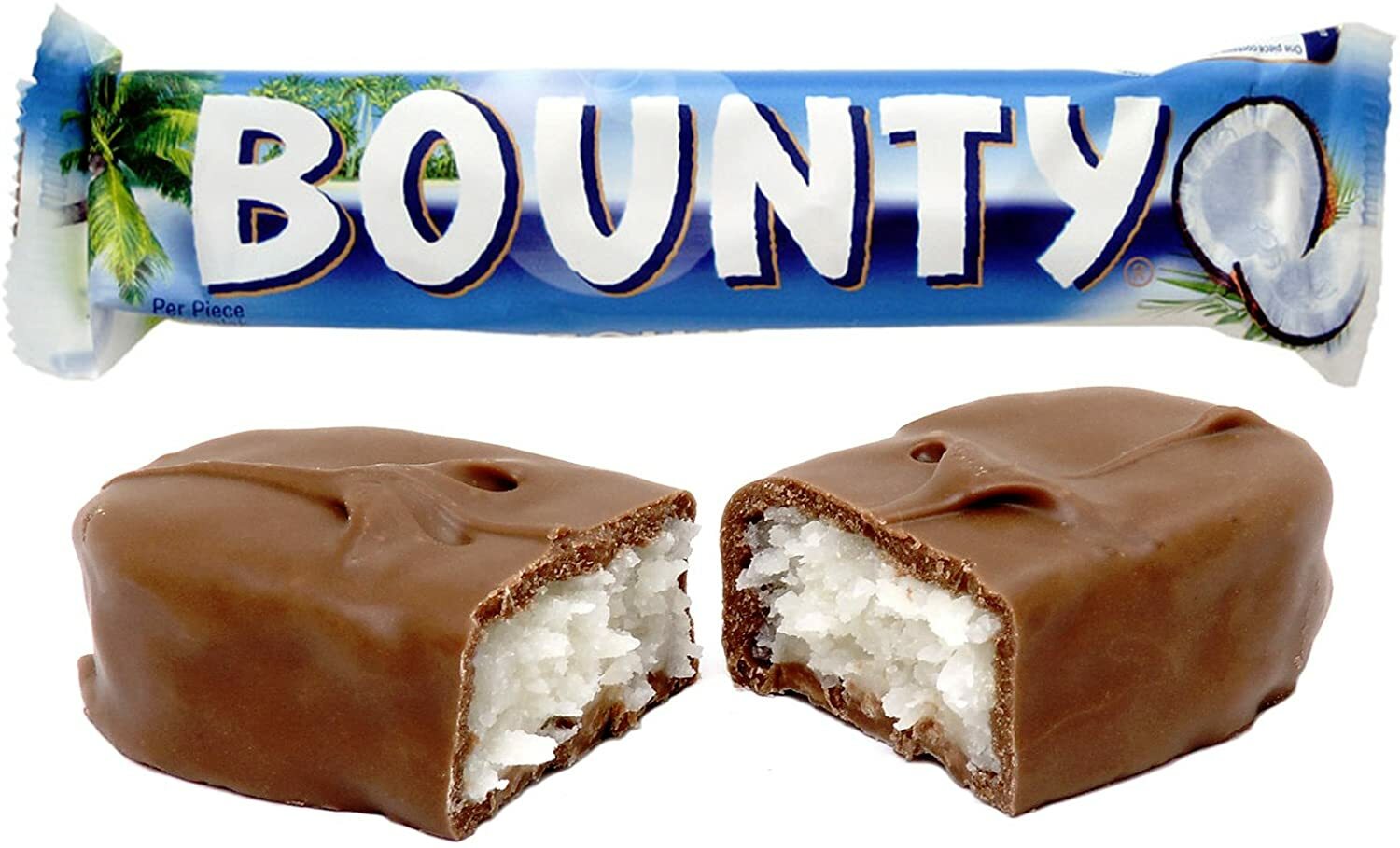 Bounty Snack al Cocco Ricoperto di Cioccolato al Latte - Box con 24 pezzi