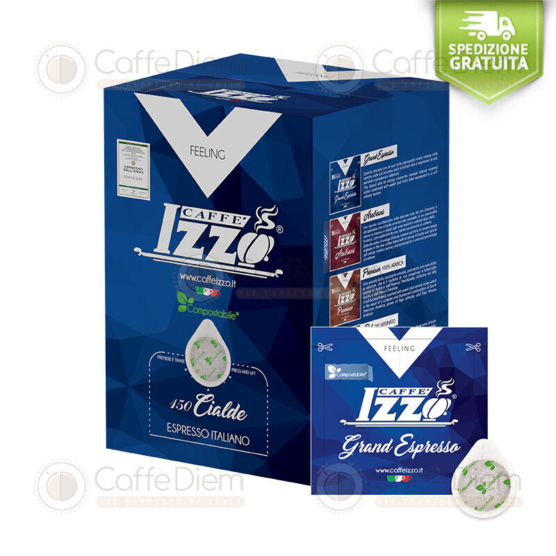450 Cialde Cialda Caffè Izzo BLU Carta Ese 44mm GRAN GRAND ESPRESSO Izzo Caffe