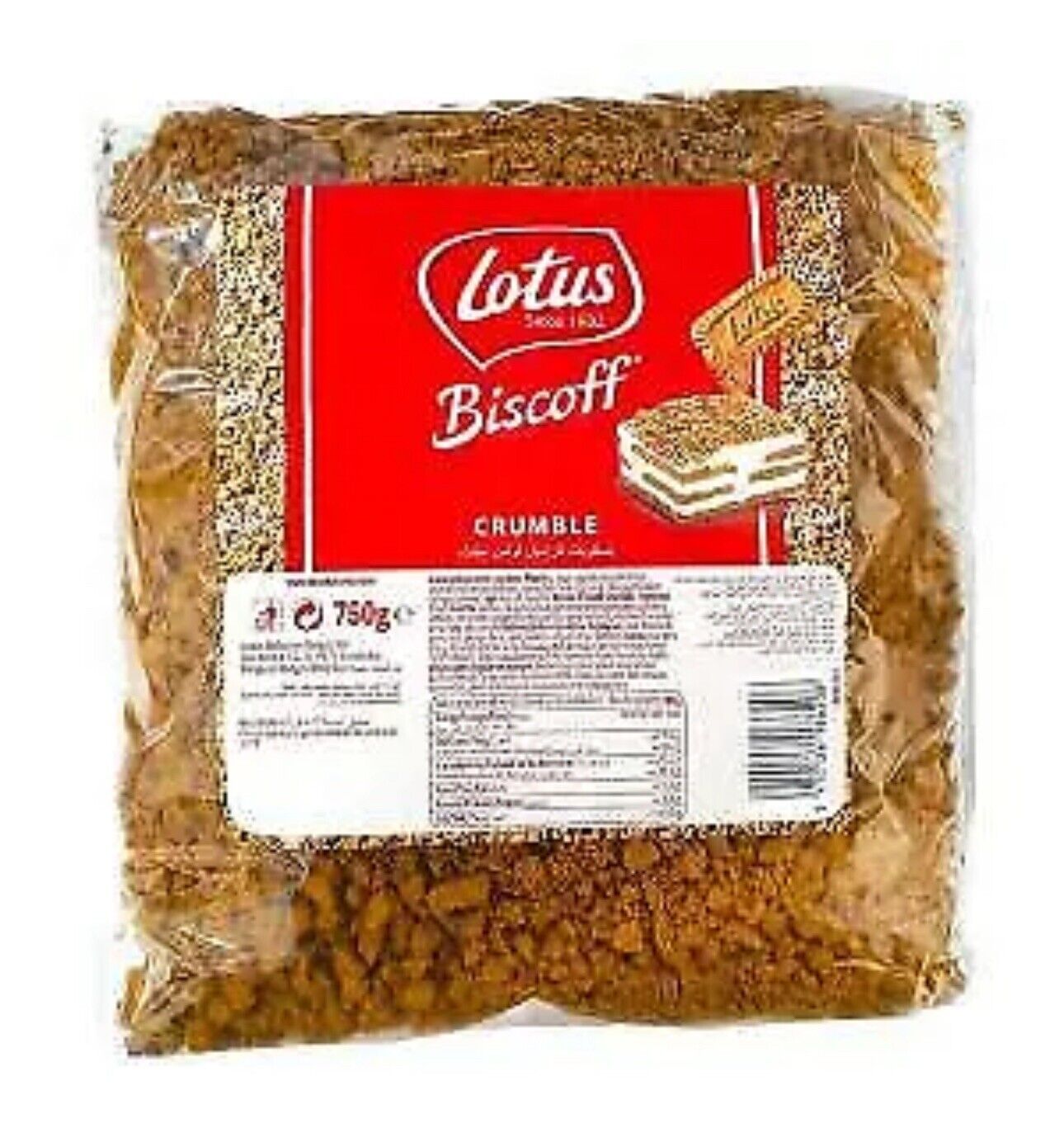 Granella di Biscotti Lotus Biscoff Crumble Busta da 750g